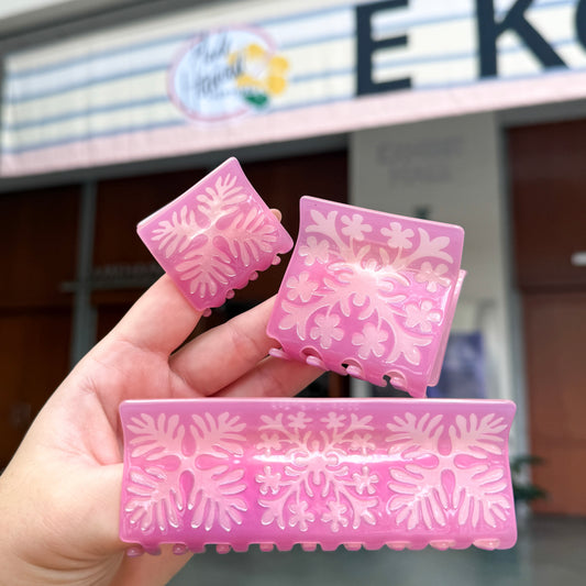 Coopmonsters Pink Quilt Hair Claws