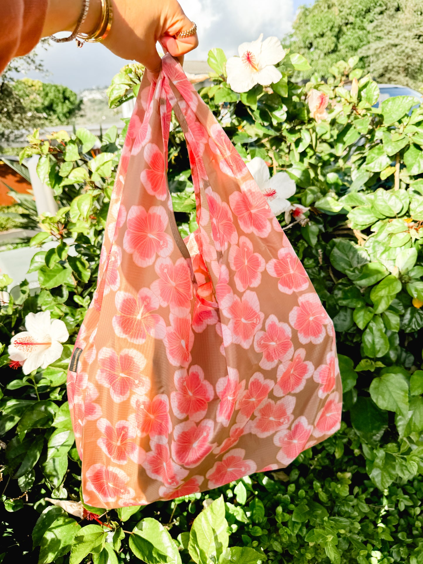 Coopmonsters Reusable Bag Hibiscus