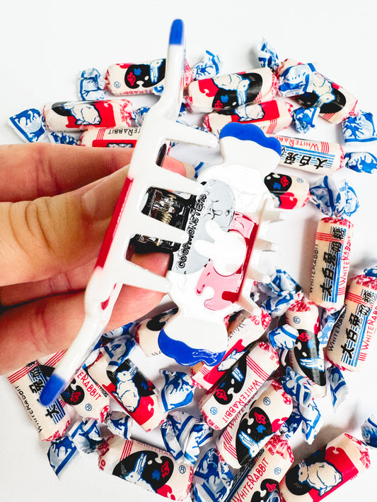 Coopmonsters Mini White Bunny Hair Claw