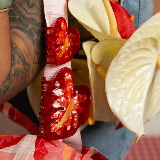 Bujo Bae x Coopmonsters Red Anthurium Hair Claw