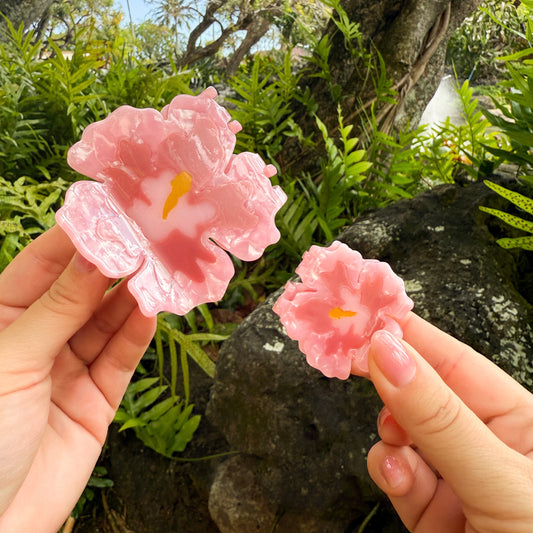 Bujo Bae x Coopmonsters Blush Hibiscus Hair Claw