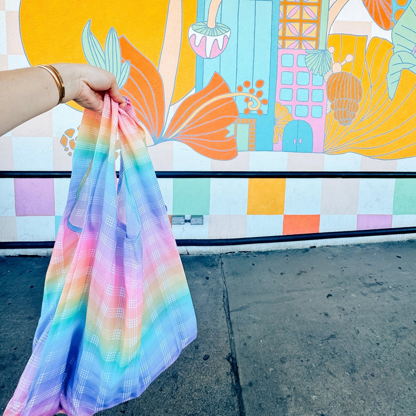 Coopmonsters Reusable Bag Ānuenue Palaka