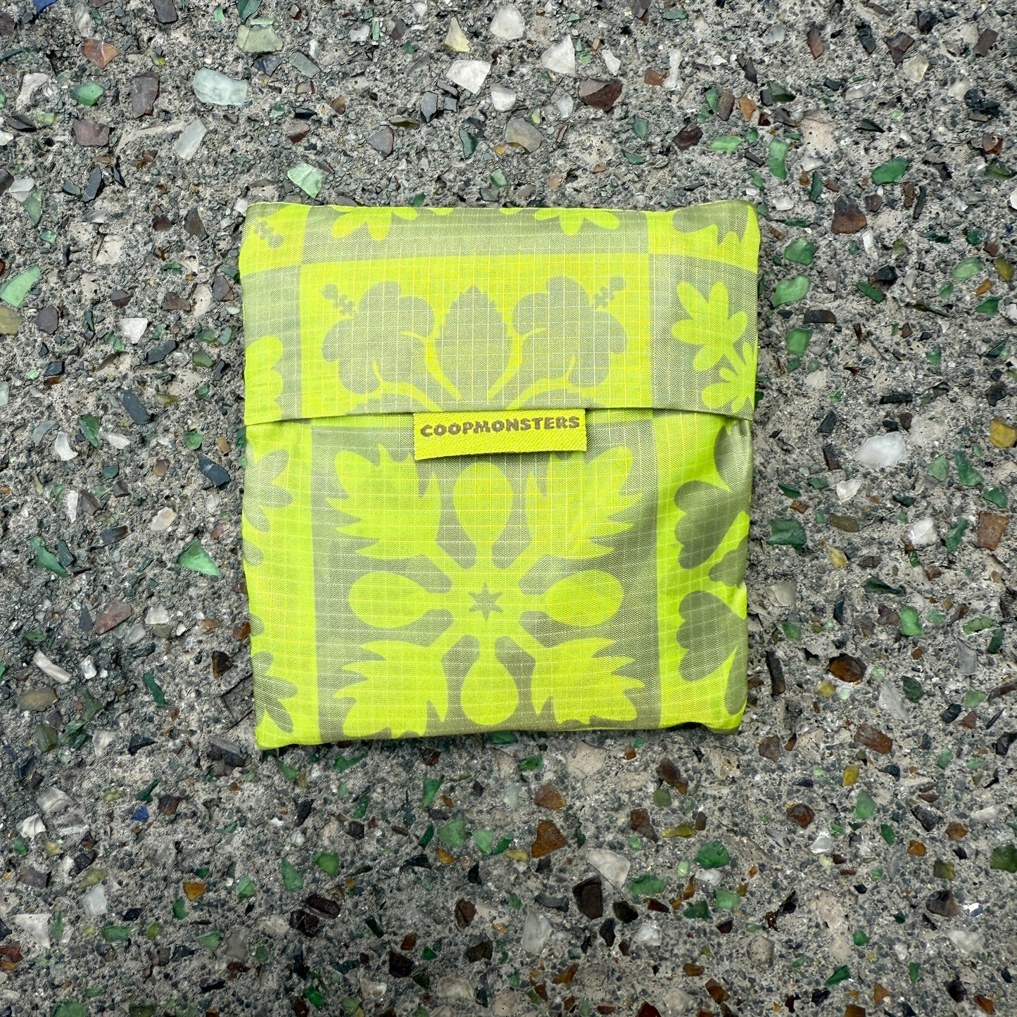 Coopmonsters Reusable Bag Olive Quilt