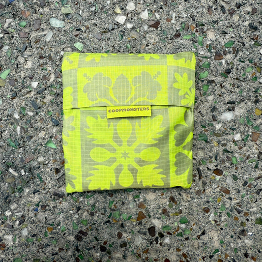 Coopmonsters Reusable Bag Olive Quilt