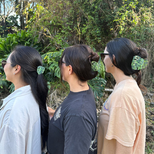 Coopmonsters Variegated Monstera Hair Claw