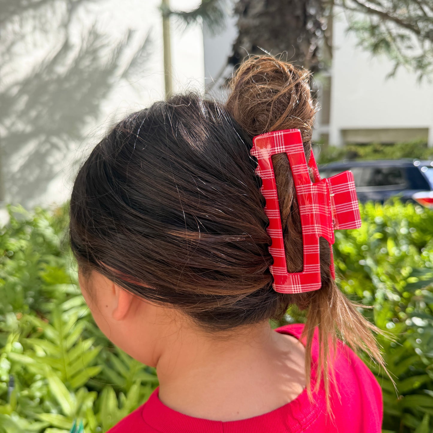Coopmonsters Red Palaka Hair Claw