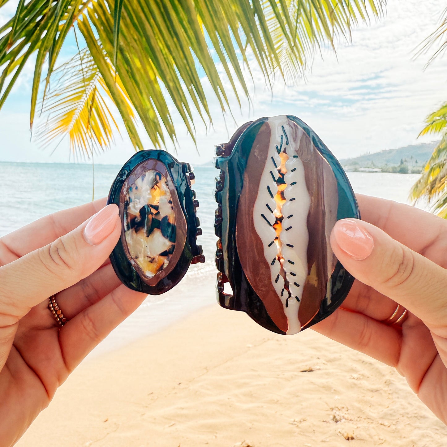 Kuiki x Coopmonsters Brown Cowrie Hair Claw