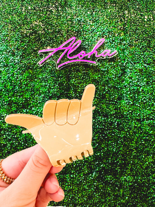 Coopmonsters Tan Shaka Hair Claw