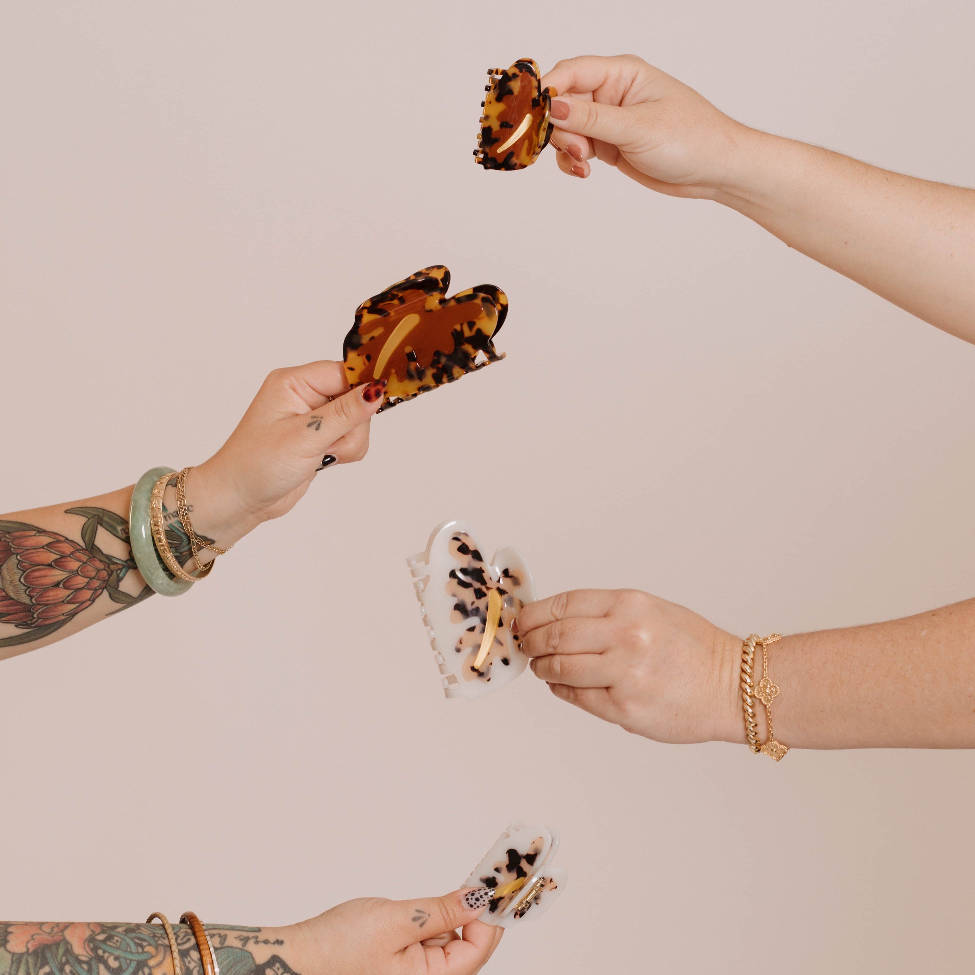 anthurium claw clip Bujo Bae x Coopmonsters Tortoise Shell Anthurium Hair Claws