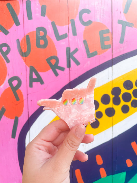 Coopmonsters Shaka Rainbow Nails Hair Claw