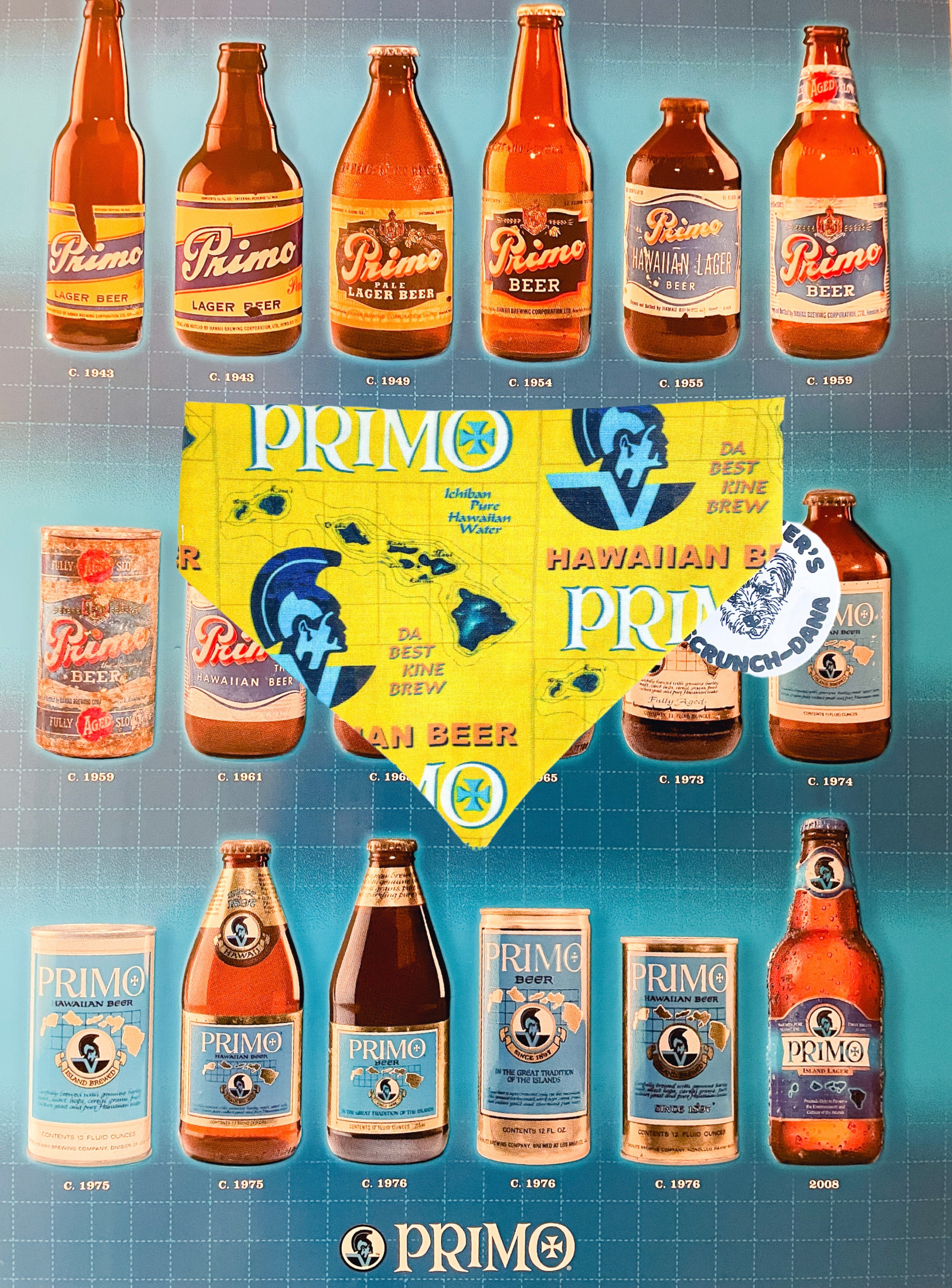 ⭐︎プリモビールPRIMO BEER⭐︎ハワイアン⭐︎メネフネ⭐︎TIKI⭐︎HAWAII Primo Hawaiian Beer Scrunch-Dana – coopmonsters