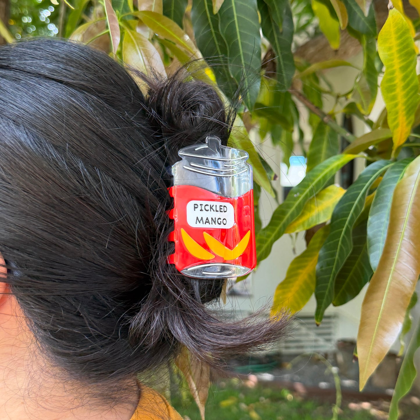 Sun Chong x Coopmonsters Pickled Mango Jar Hair Claw