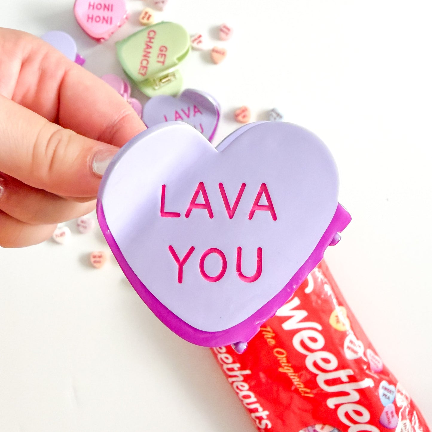 Coopmonsters Be My Valentine Heart Hair Claw