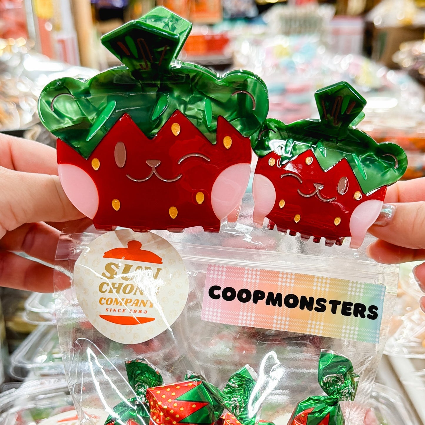 Sun Chong x Coopmonsters Strawberry Bear Hair Claw