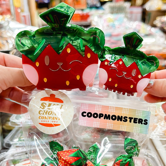 Sun Chong x Coopmonsters Strawberry Bear Hair Claw