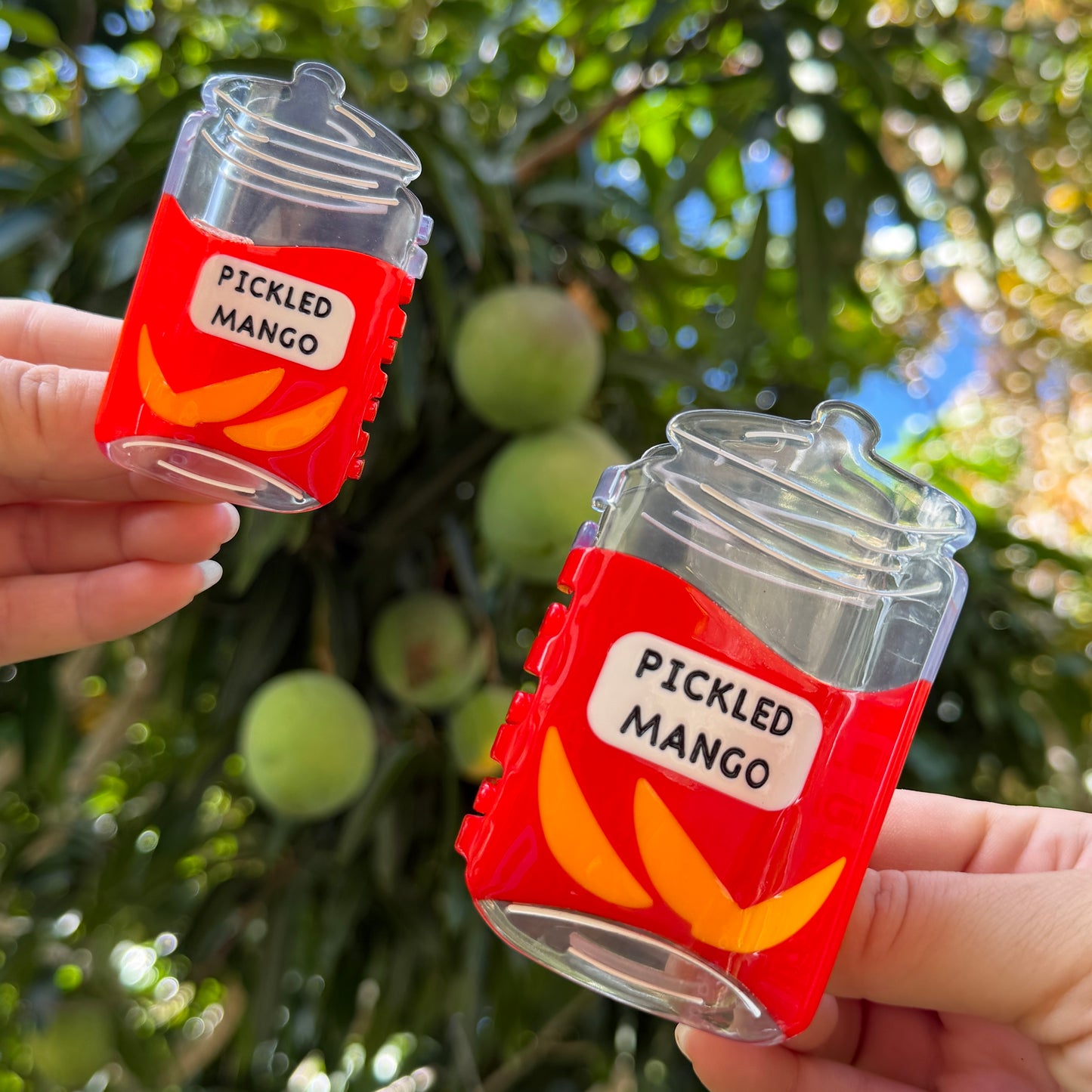 Sun Chong x Coopmonsters Pickled Mango Jar Hair Claw