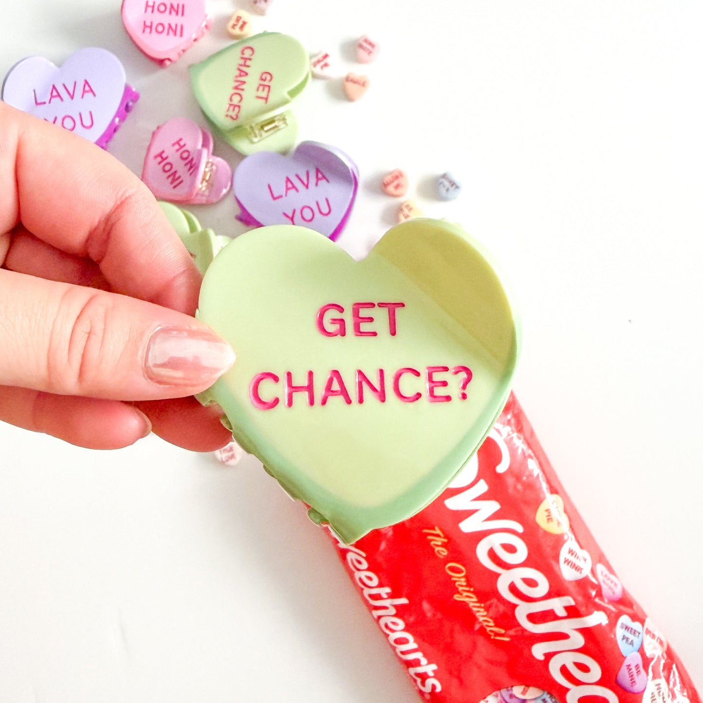 Coopmonsters Be My Valentine Heart Hair Claw