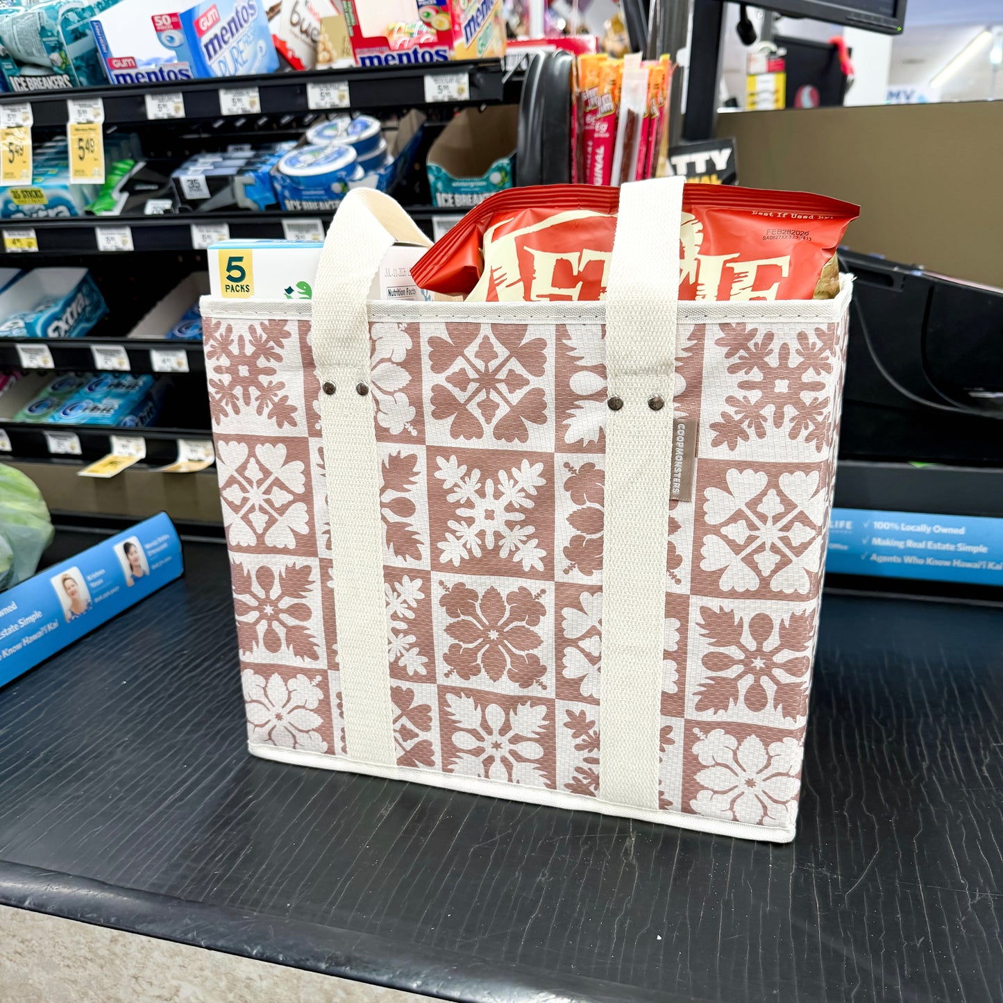 Coopmonsters Box Bag Tan Quilt