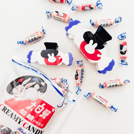 Coopmonsters NEW White Bunny Hair Claw