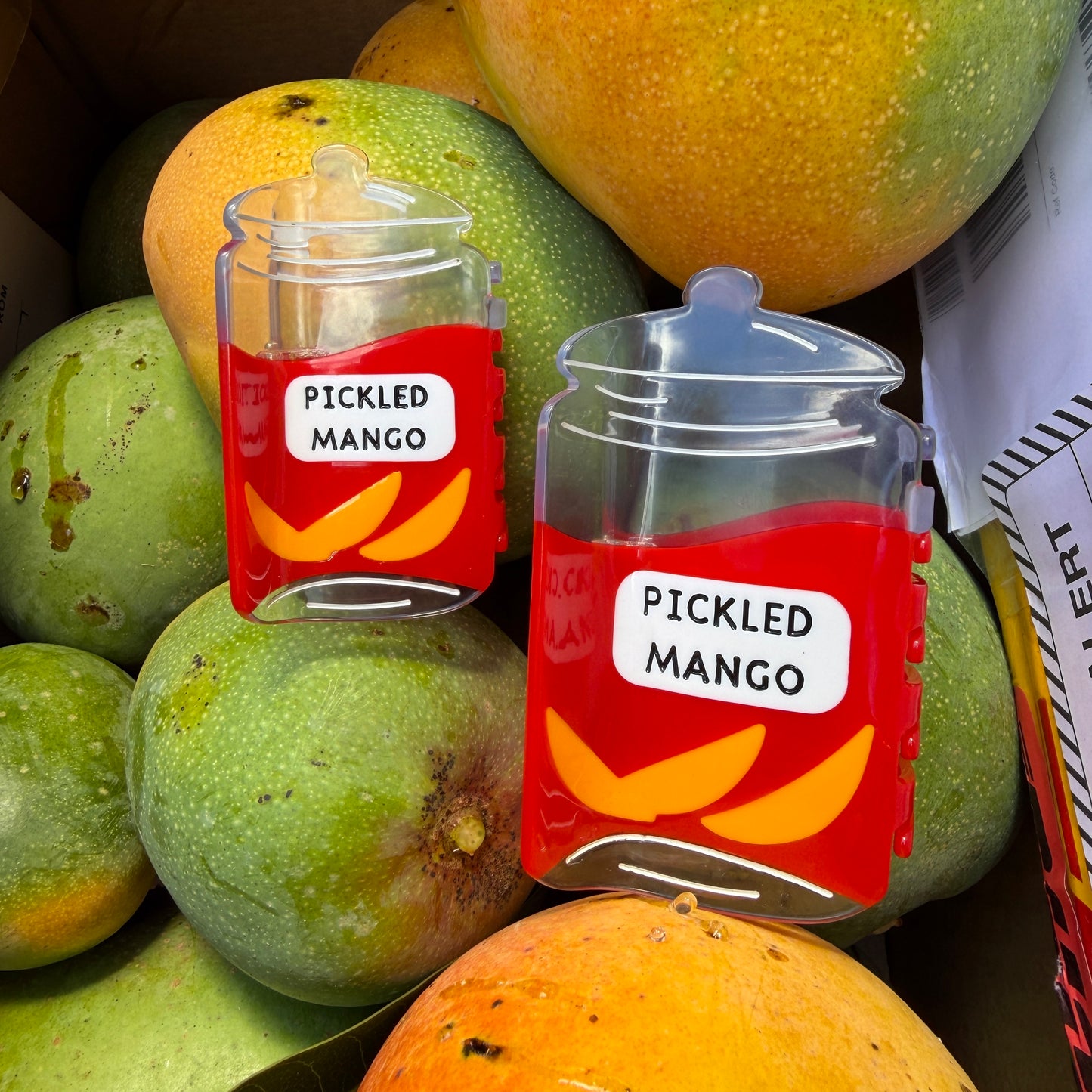 Sun Chong x Coopmonsters Pickled Mango Jar Hair Claw
