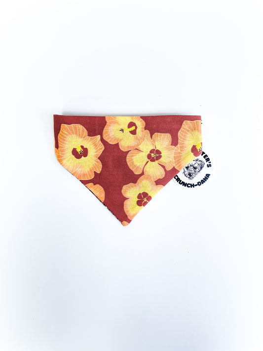 Hau Hibiscus Maroon Scrunch-Dana