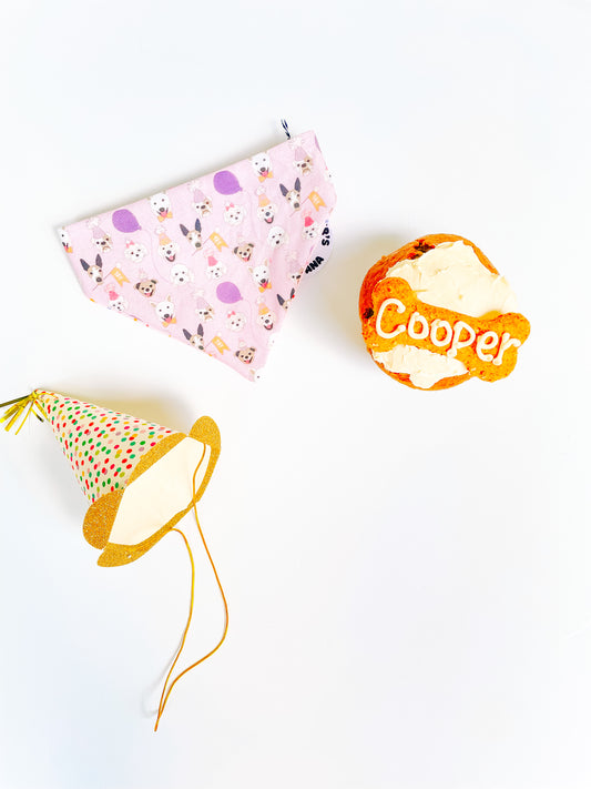 Birthday Pups Scrunch-Dana